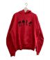 CVTVLIST（カタリスト）の古着「FLEECE ARCHED LOGO USUAL HOODIE」｜レッド