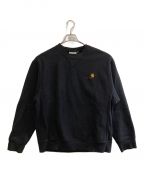 Carhartt WIPカーハート）の古着「AMERICAN SCRIPT SWEAT」｜ブラック