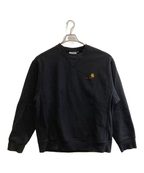 Carhartt WIP（カーハート）CARHARTT WIP (カーハート) AMERICAN SCRIPT SWEAT ブラック サイズ:Ｍの古着・服飾アイテム