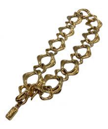 Yves Saint Laurent（イヴサンローラン）の古着「Square Chain Necklace」｜ゴールド