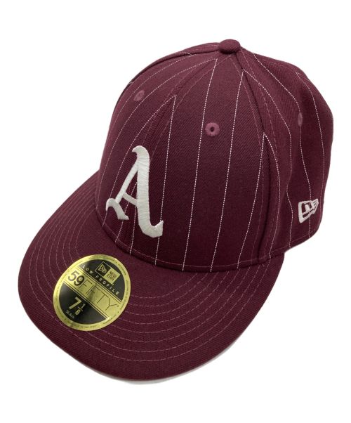 New Era（ニューエラ）New Era (ニューエラ) Cooperstown (クーパーズタウン) キャップ ボルドー サイズ:7 1/8  56.8cmの古着・服飾アイテム