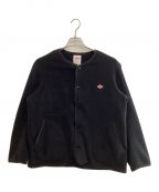 DANTONダントン）の古着「FLEECE COLLARLESS JACKET」｜ブラック