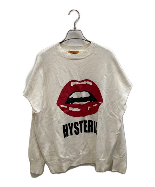 Hysteric Glamour（ヒステリックグラマー）Hysteric Glamour (ヒステリックグラマー) HYSTERIC LIP ニット アイボリー サイズ:Fの古着・服飾アイテム