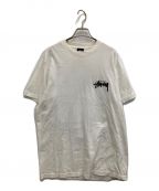 stussyステューシー）の古着「BIG LEAGUE PIGMENT DYED TEE」｜ホワイト