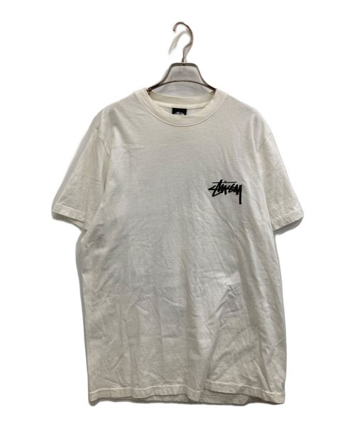 stussy（ステューシー）stussy (ステューシー) BIG LEAGUE PIGMENT DYED TEE ホワイト サイズ:Mの古着・服飾アイテム