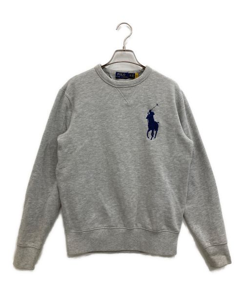 POLO RALPH LAUREN（ポロ・ラルフローレン）POLO RALPH LAUREN (ポロ・ラルフローレン) クルーネックスウェット グレー サイズ:XSの古着・服飾アイテム