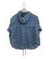 X-girl (エックスガール) DENIM HOODED SHIRT インディゴ サイズ:M 未使用品：5000円