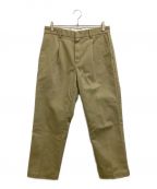 WACKO MARIA×Dickiesワコマリア×ディッキーズ）の古着「PLEATED TROUSERS」｜ベージュ