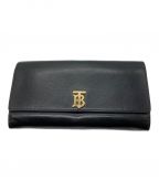 BURBERRYバーバリー）の古着「Monogram Motif Leather Continental Wallet」｜ブラック