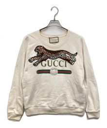 GUCCI（グッチ）の古着「エンブロイダリークルーネックスウェット」｜アイボリー