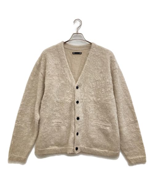 MINEDENIM（マインデニム）MINEDENIM (マインデニム) Shaggy Mohair Knit Cardigan ベージュ サイズ:3の古着・服飾アイテム