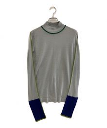 UN3D.（アンスリード）の古着「COLOR LINE SHEER KNIT TOP」｜グレー