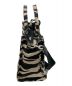 MARC JACOBS (マークジェイコブス) THE ZEBRA CANVAS TOTE BAG ホワイト×ブラック：9000円