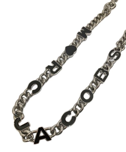 MARC JACOBS（マークジェイコブス）MARC JACOBS (マークジェイコブス) The Heart Charm Chain シルバー×ブラックの古着・服飾アイテム