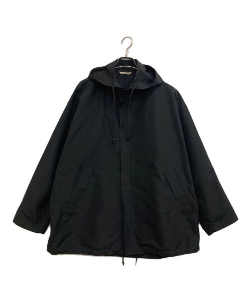 AURALEE（オーラリー）AURALEE (オーラリー) SILK POLYESTER GROSGRAIN HOODED BLOUSON ブラック サイズ:３の古着・服飾アイテム