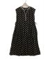 ne quittez pas（ヌキテパ）の古着「Dobby Stripe Flower Print Sleeveless Dress」｜ブラック