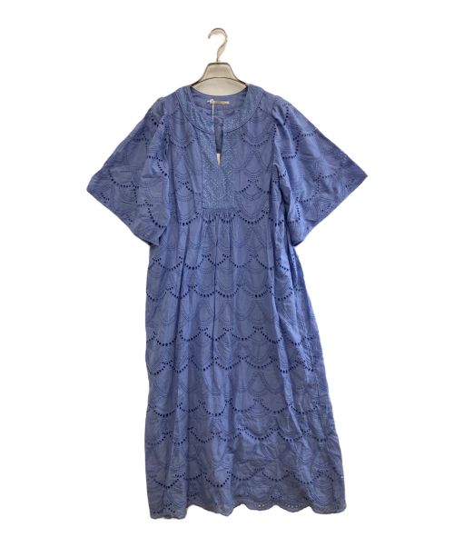 ne quittez pas（ヌキテパ）ne quittez pas (ヌキテパ) Cotton Voile Dot Hemla Dress ブルー サイズ:- 未使用品の古着・服飾アイテム