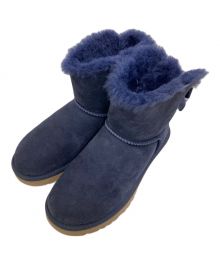 UGG（アグ）の古着「バックリボンムートンブーツ」｜ネイビー