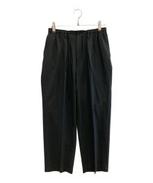 MARKWARE（マーカウェア）の古着「ORGANIC WOOL 2/80 TROPICAL CLASSIC FIT EASY PANTS」｜グレー