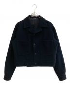 Y'sワイズ）の古着「WOOL SINGLE MOSSER BLOUSON」｜ブラック