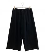 Y'sワイズ）の古着「Front Tuck Wide Pant」｜ブラック