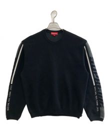 SUPREME（シュプリーム）の古着「Sleeve Stripe Sweater」｜ブラック