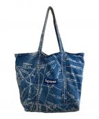 SUPREMEシュプリーム）の古着「GONZ MAP DENIM TOTE BAG」｜インディゴ