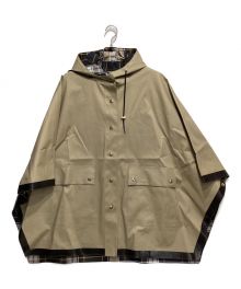 MACKINTOSH（マッキントッシュ）の古着「コットンゴム引き フーデッドポンチョ」｜ベージュ