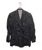 Jean Paul Gaultier FEMMEジャンポールゴルチェフェム）の古着「シワ加工ジャケット」｜ブラック