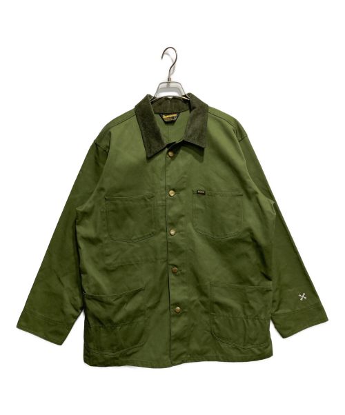 BLUCO WORK GARMENT（ブルコ ワーク ガーメント）BLUCO WORK GARMENT (ブルコ ワーク ガーメント) カバーオール オリーブ サイズ:Lの古着・服飾アイテム