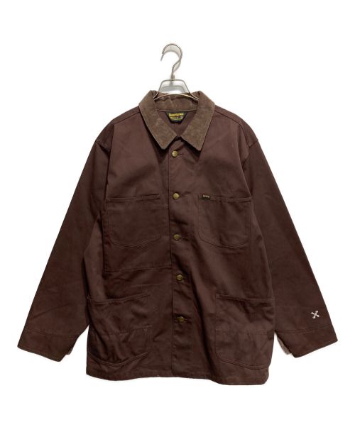 BLUCO WORK GARMENT（ブルコ ワーク ガーメント）BLUCO WORK GARMENT (ブルコ ワーク ガーメント) カバーオール ブラウン サイズ:Lの古着・服飾アイテム