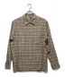 AURALEE（オーラリー）の古着「WASHABLE SUPER LIGHT WOOL CHECK SHIRTS」｜ベージュ