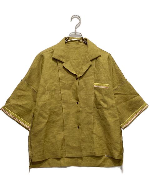 SUNSEA（サンシー）SUNSEA (サンシー) リバーシブルオープンカラーシャツ イエロー サイズ:3の古着・服飾アイテム