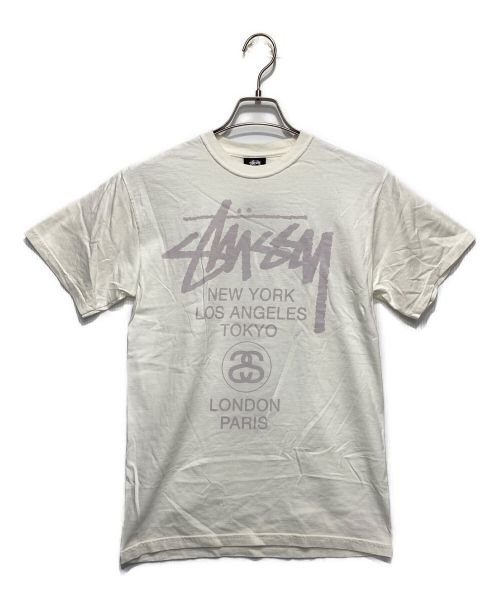 stussy（ステューシー）stussy (ステューシー) 製品染めプリントTシャツ ホワイト サイズ:S 未使用品の古着・服飾アイテム
