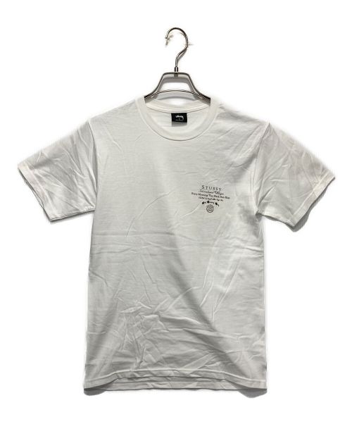 stussy（ステューシー）stussy (ステューシー) プリントTシャツ ホワイト サイズ:Sの古着・服飾アイテム