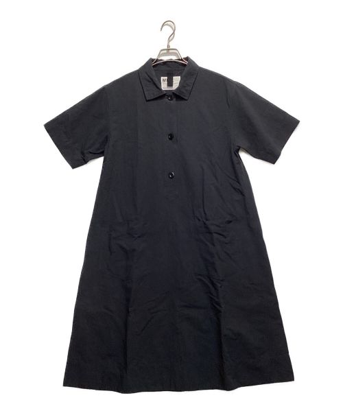 MHL（エムエイチエル）MHL (エムエイチエル) COTTON LINEN PLAIN WEAVEワンピース ダークネイビー サイズ:2の古着・服飾アイテム