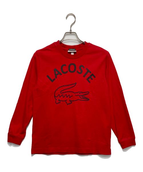 LACOSTE（ラコステ）LACOSTE (ラコステ) BEAMS (ビームス) 別注 ビッグワニプリントカットソー レッド サイズ:XXSの古着・服飾アイテム