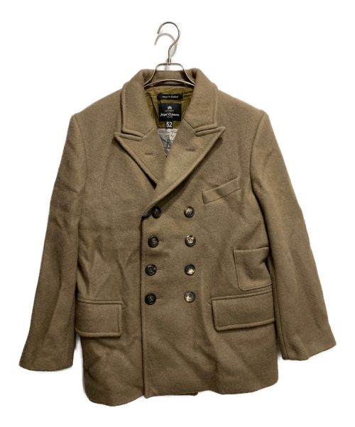 NIGEL CABOURN（ナイジェルケーボン）NIGEL CABOURN (ナイジェルケーボン) FOX BROTHERS (フォックスブラザーズ) Pコート ベージュ サイズ:52の古着・服飾アイテム