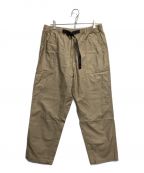 GRAMICCIグラミチ）の古着「BACK SATIN LOOSE TAPERED PANTS」｜ベージュ