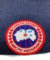 中古・古着 CANADA GOOSE (カナダグース) パッチニット帽 ネイビー サイズ:OS-TU：10800円