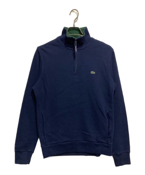 LACOSTE（ラコステ）LACOSTE (ラコステ) ハーフジップスウェット ネイビー サイズ:US L /FR5の古着・服飾アイテム