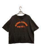 FULLCOUNTフルカウント）の古着「プリントTシャツ」｜ブラック