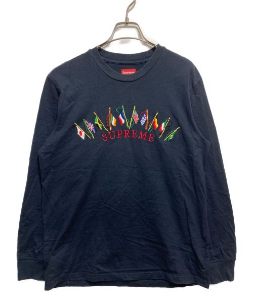 SUPREME（シュプリーム）SUPREME (シュプリーム) Flags L/S Top ネイビー サイズ:Sの古着・服飾アイテム