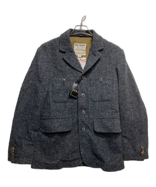 NIGEL CABOURN（ナイジェルケーボン）NIGEL CABOURN (ナイジェルケーボン) Harris Tweed (ハリスツイード) ツイードジャケット グレー サイズ:2の古着・服飾アイテム