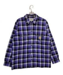 Carhartt WIP（カーハート ワークインプログレス）の古着「オーバーサイズチェックシャツ」｜パープル