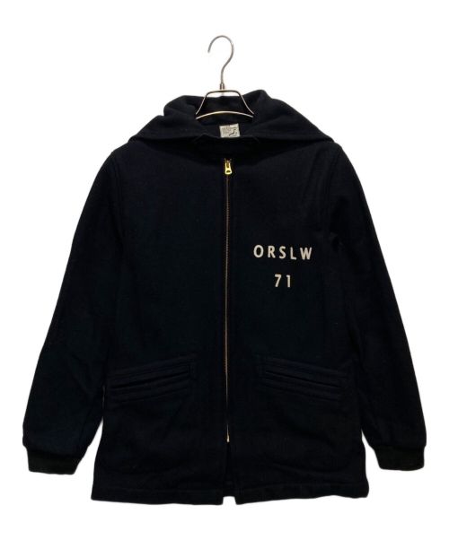 orSlow（オアスロウ）orSlow (オアスロウ) メルトンジップカデットコート ブラック サイズ:2の古着・服飾アイテム