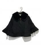 HER LIP TOハーリップトゥ）の古着「Convertible Faux Fur Tippet Coat」｜ブラック