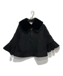 HER LIP TO（ハーリップトゥ）の古着「Convertible Faux Fur Tippet Coat」｜ブラック