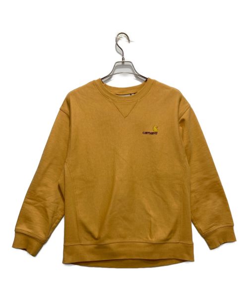 CarHartt（カーハート）CarHartt (カーハート) 刺繍スウェット マスタード サイズ:Lの古着・服飾アイテム