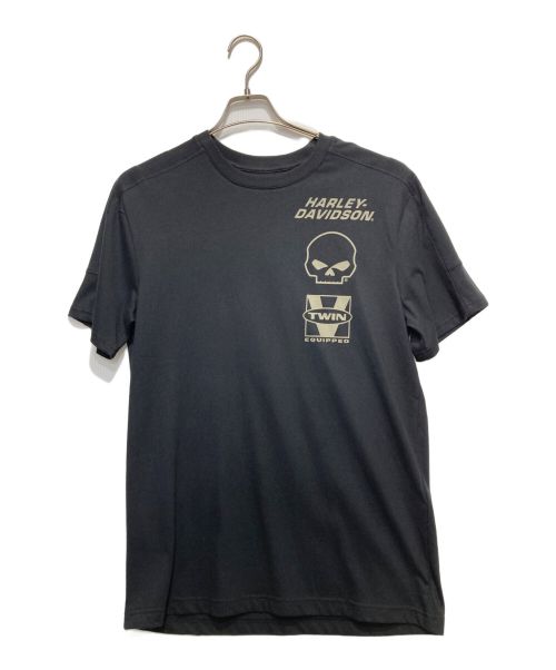 HARLEY-DAVIDSON（ハーレーダビッドソン）HARLEY-DAVIDSON (ハーレーダビッドソン) プリントTシャツ ブラック サイズ:M 未使用品の古着・服飾アイテム